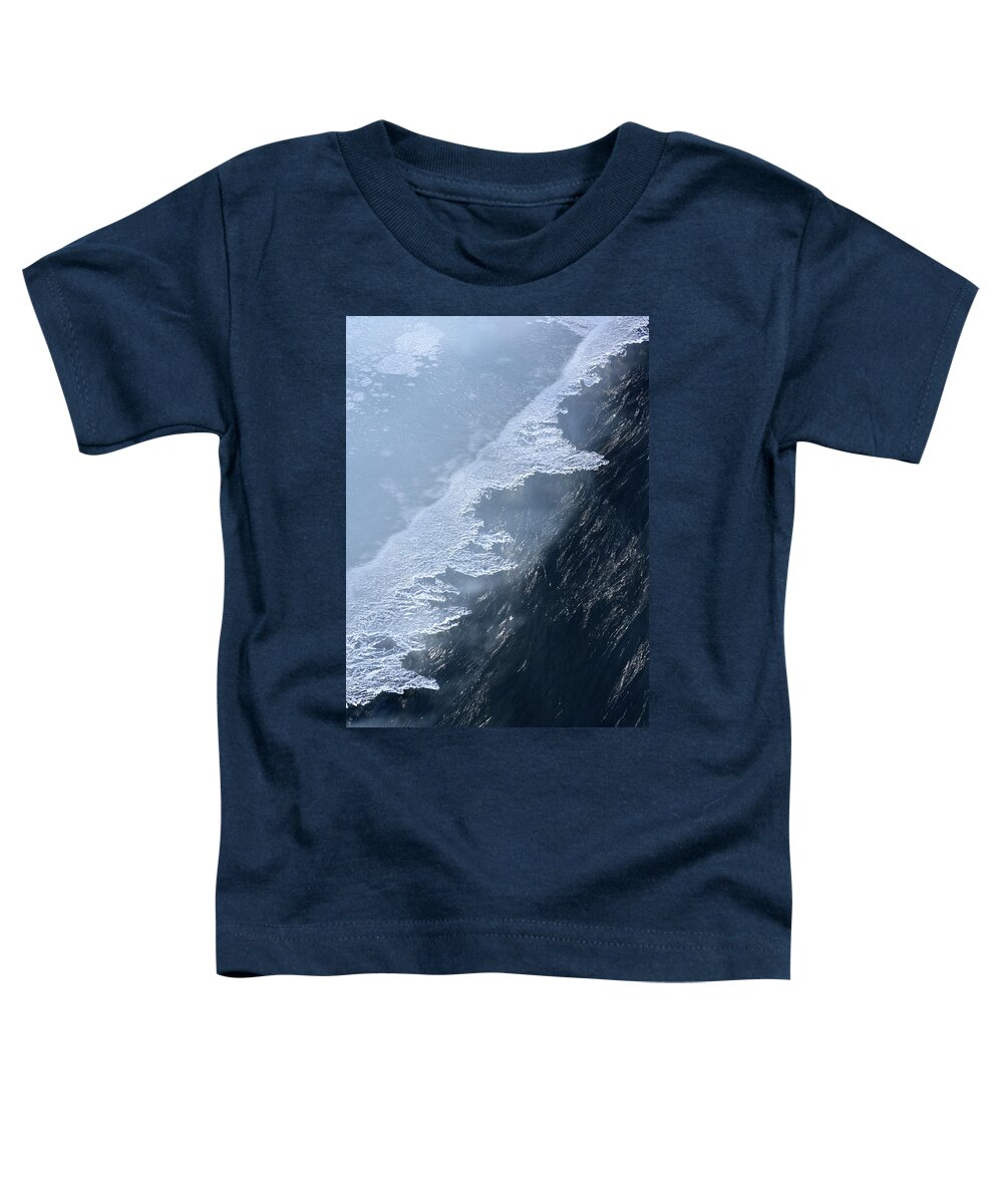 Ice Toddler T-Shirt featuring the photograph Slate-Blue and Sluicy by James Covello