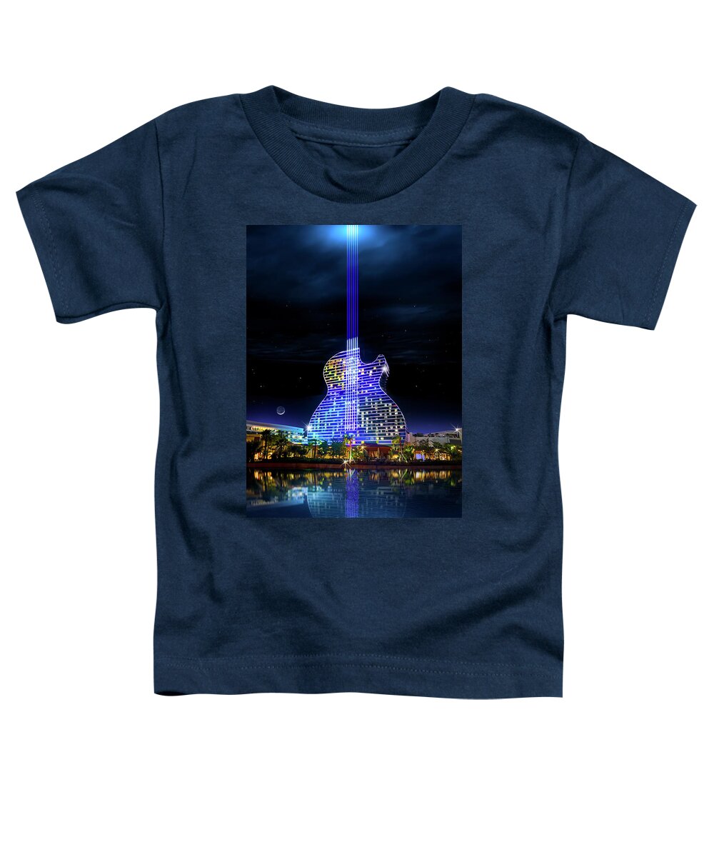 Hard Rock Hotel Toddler T-Shirt featuring the photograph Space Guitar by Mark Andrew Thomas