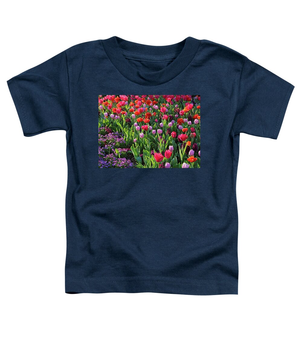 Tulips Toddler T-Shirt featuring the photograph Spring Explosion by Gina Fitzhugh