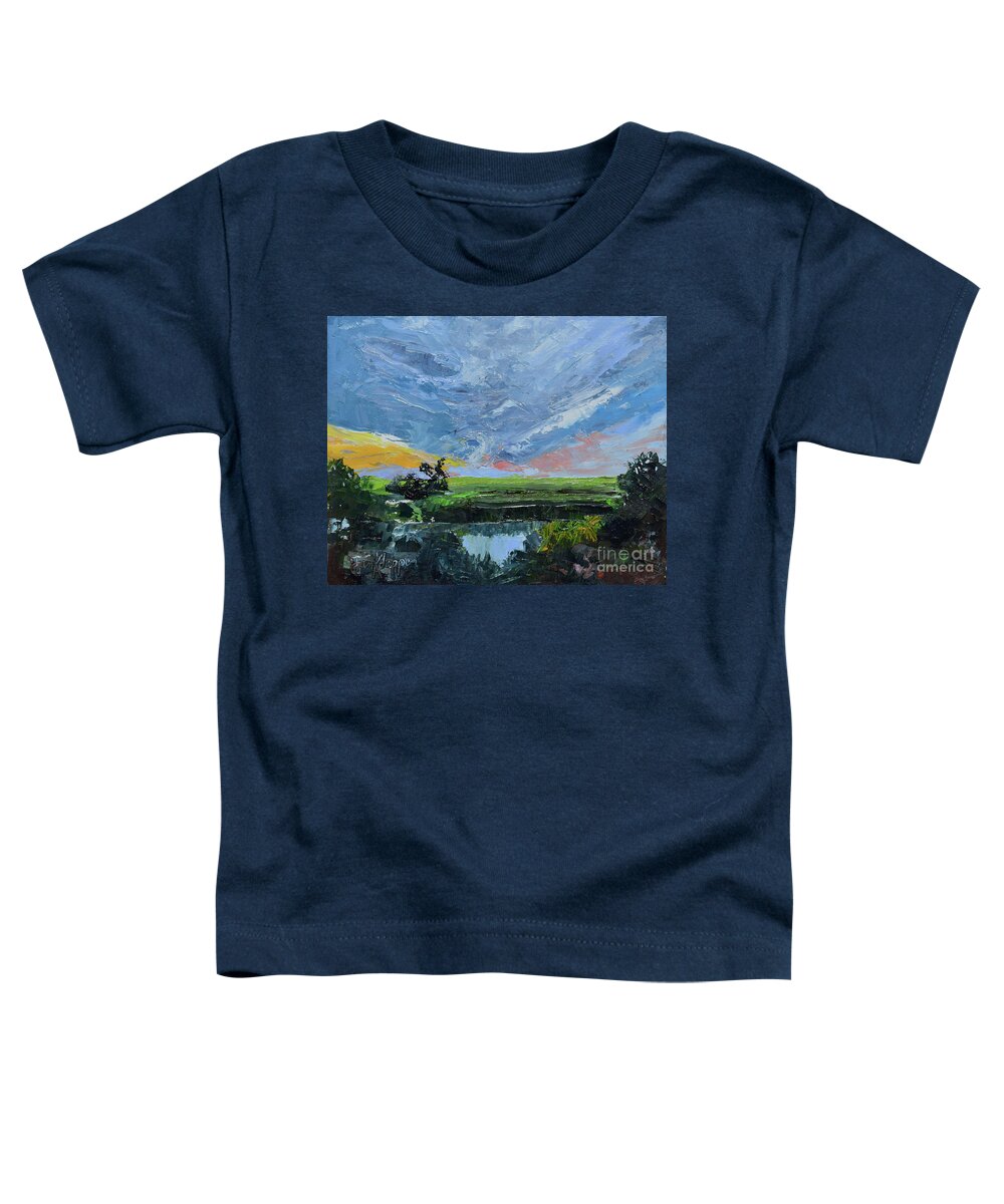  Toddler T-Shirt featuring the painting St. Simons at Sea Palms by Jan Dappen
