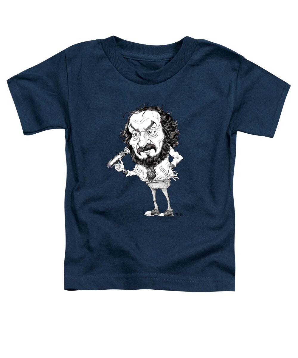 Mikescottdraws Toddler T-Shirt featuring the drawing Stanley Kubrick #1 by Mike Scott