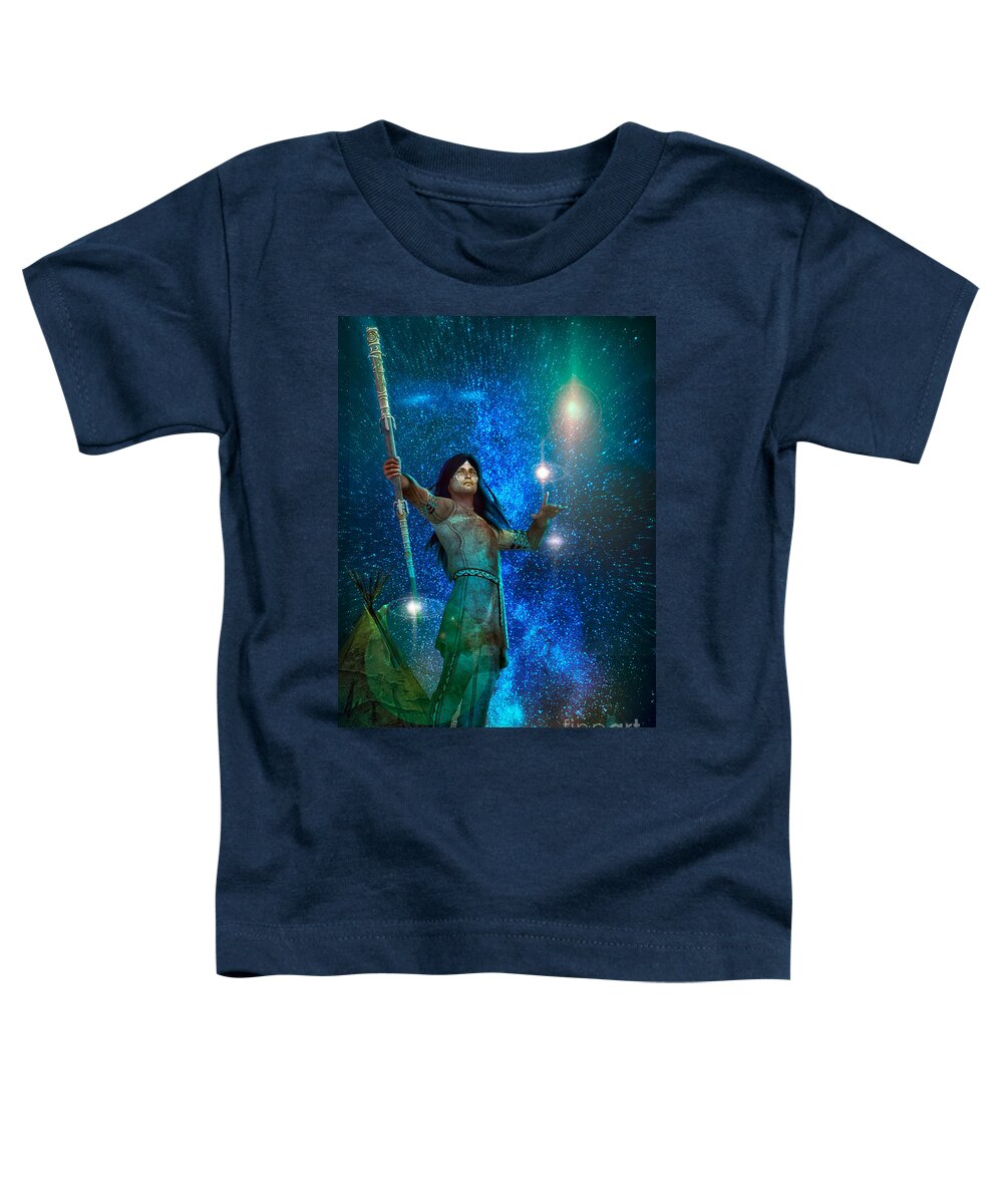 Stars Toddler T-Shirt featuring the digital art Star People by Shadowlea Is