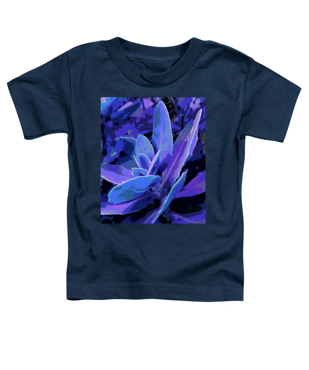 Succulent Toddler T-Shirt featuring the photograph Succulent in Lavender by Loraine Yaffe