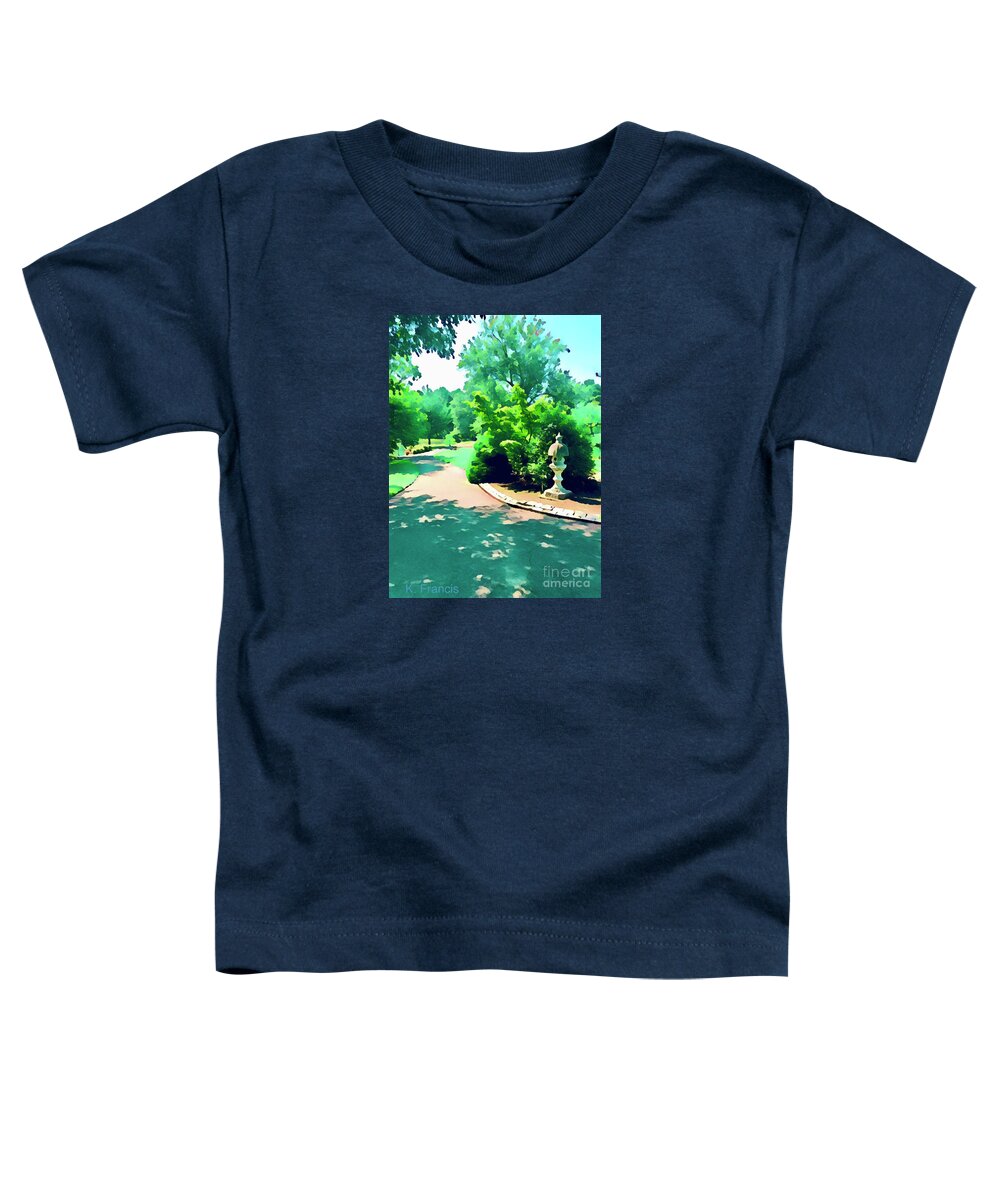 Summer Pathway Toddler T-Shirt featuring the digital art Summer Pathway by Karen Francis