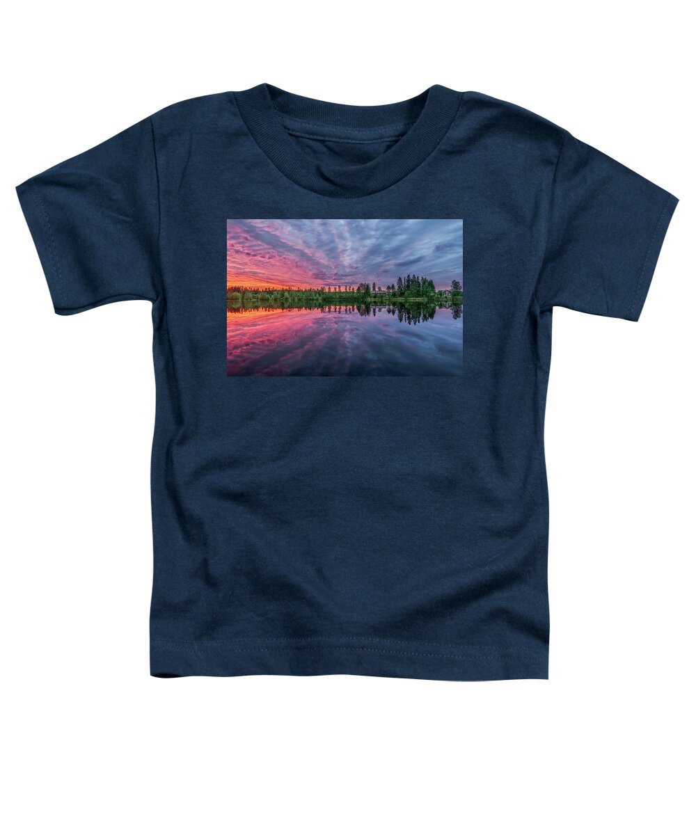 Sunrise Toddler T-Shirt featuring the photograph Sunrise at 2am by Thomas Kast