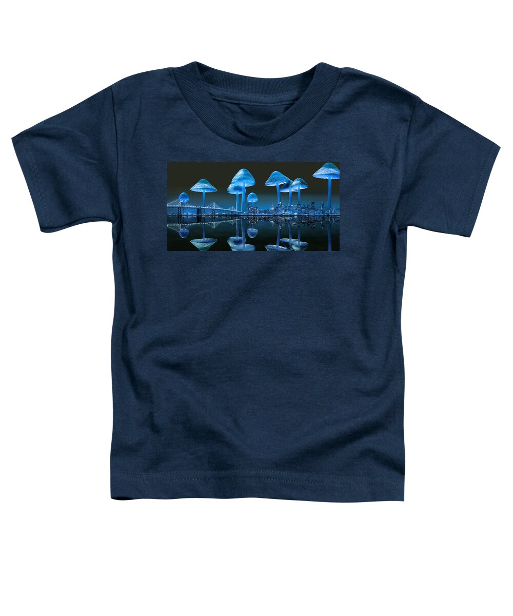 Surreal Toddler T-Shirt featuring the digital art Surreal City by Alex Mir