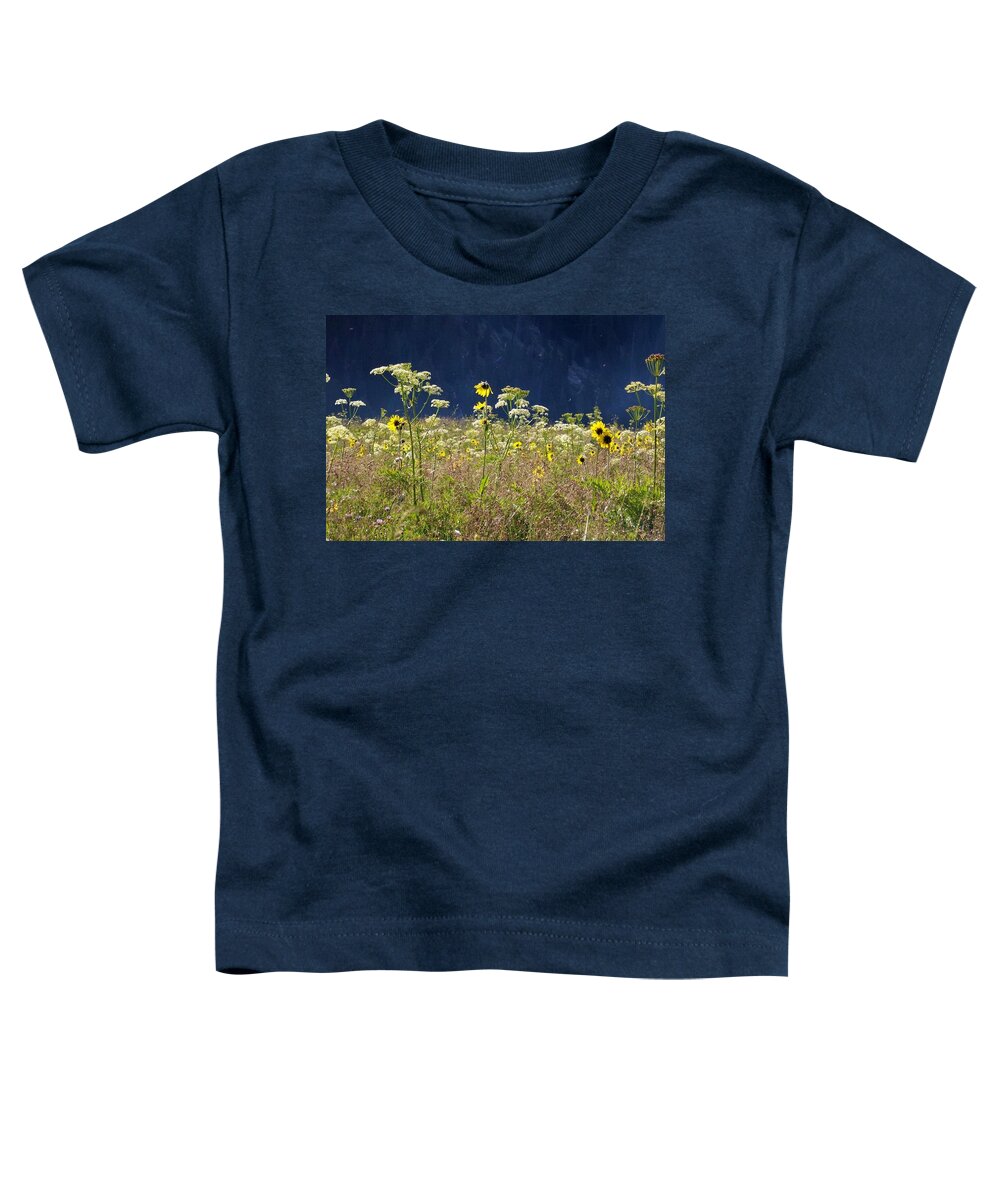 Wildflowers Toddler T-Shirt featuring the photograph Tall Wildflowers by Amanda R Wright