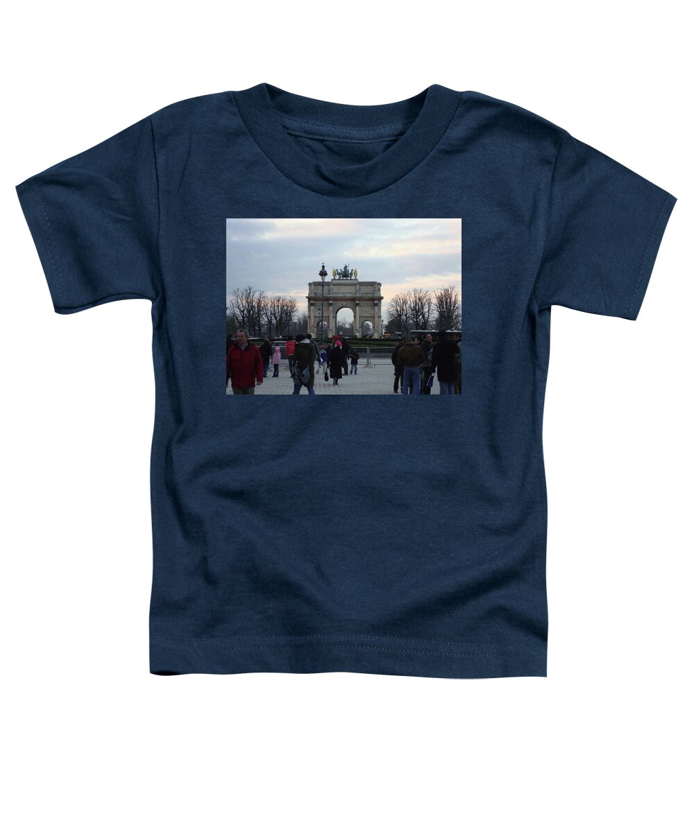 Arch Toddler T-Shirt featuring the photograph The Arch in Paris by Roxy Rich