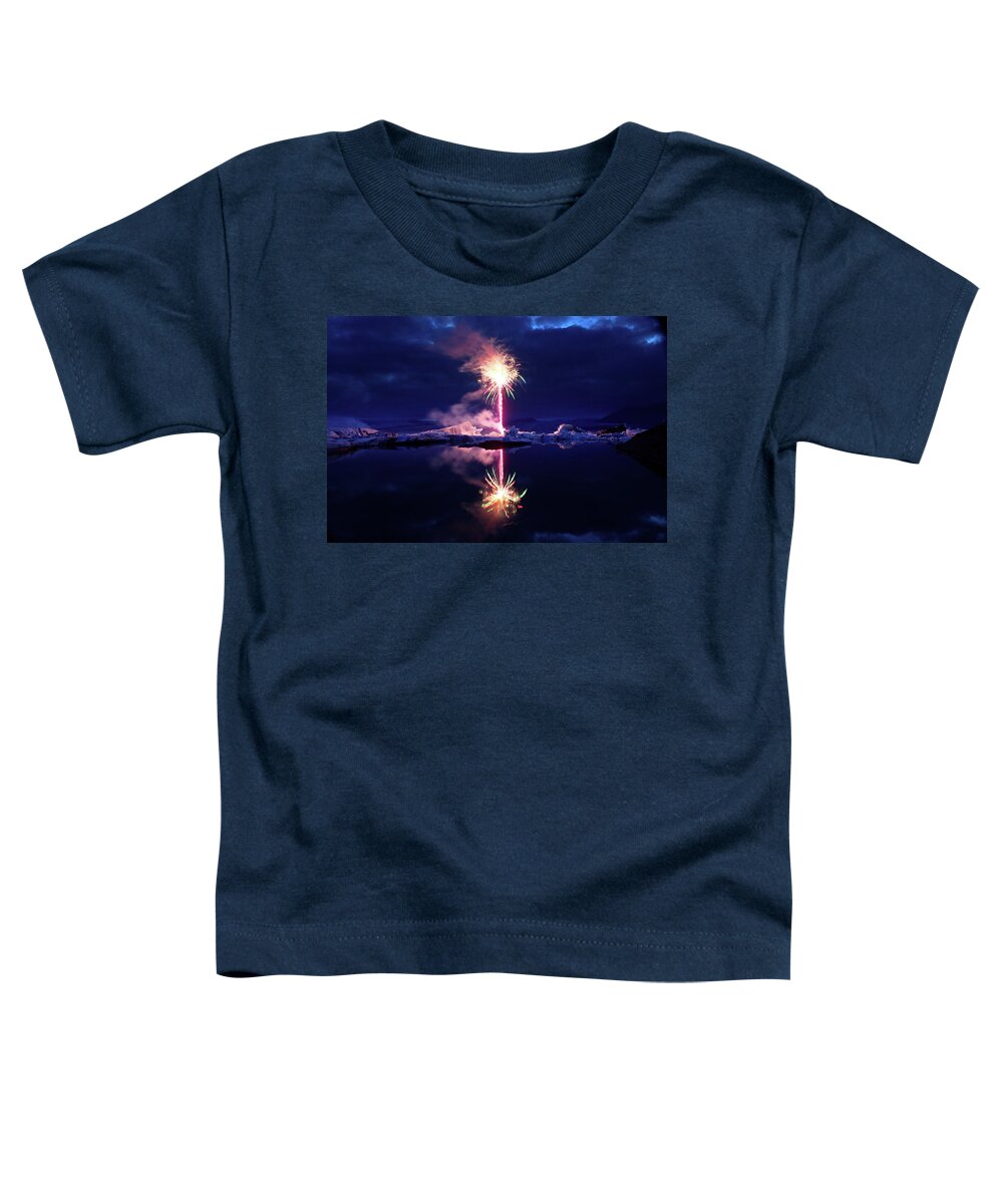 Fireworks Toddler T-Shirt featuring the photograph The ice candle by Christopher Mathews
