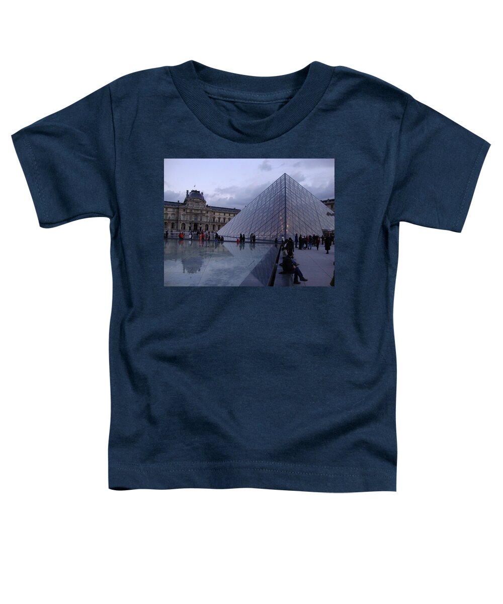 France Toddler T-Shirt featuring the photograph The Louvre by Roxy Rich