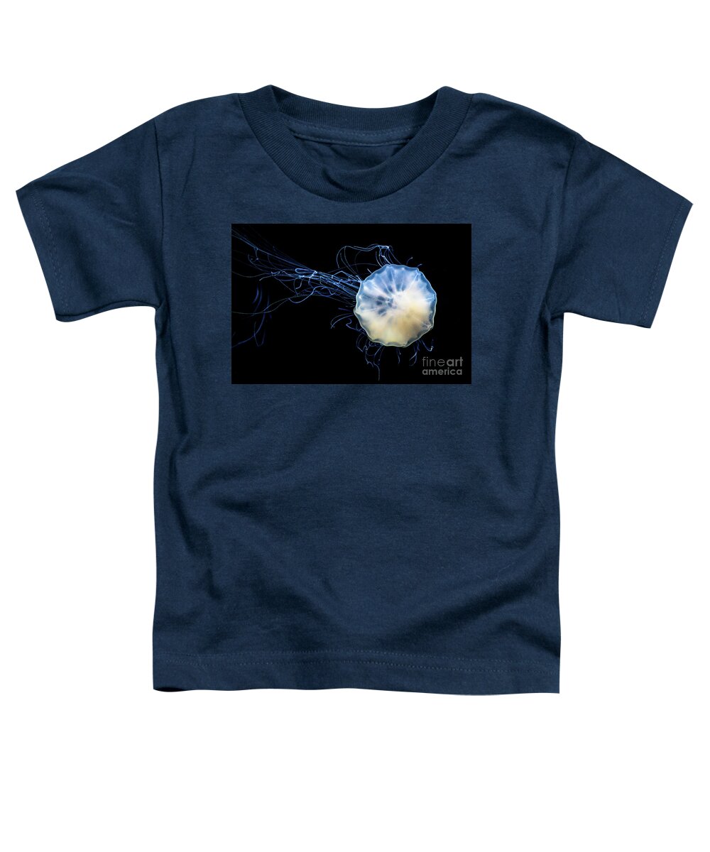 Poster Toddler T-Shirt featuring the photograph Transparent Jellyfish With Long Poisonous Tentacles by Andreas Berthold