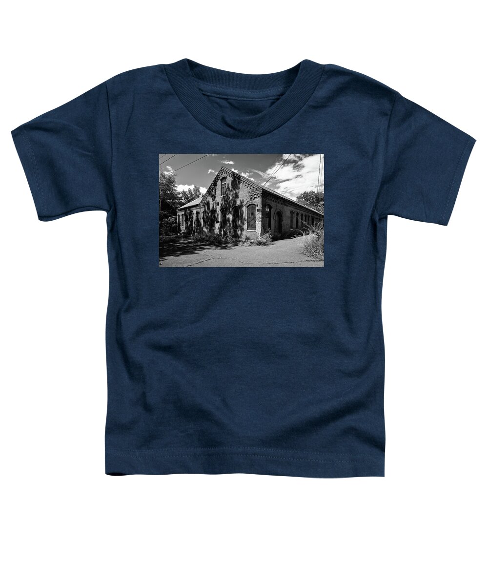 Abandoned Toddler T-Shirt featuring the photograph Turner Falls Mill Building by Steven Nelson