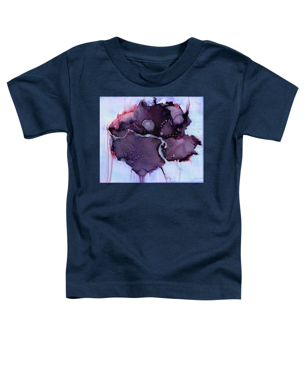 Bold Toddler T-Shirt featuring the painting Visceral by Christy Sawyer