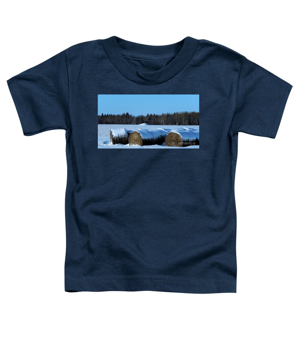 Canada Toddler T-Shirt featuring the photograph Winter's Coming by Mary Mikawoz