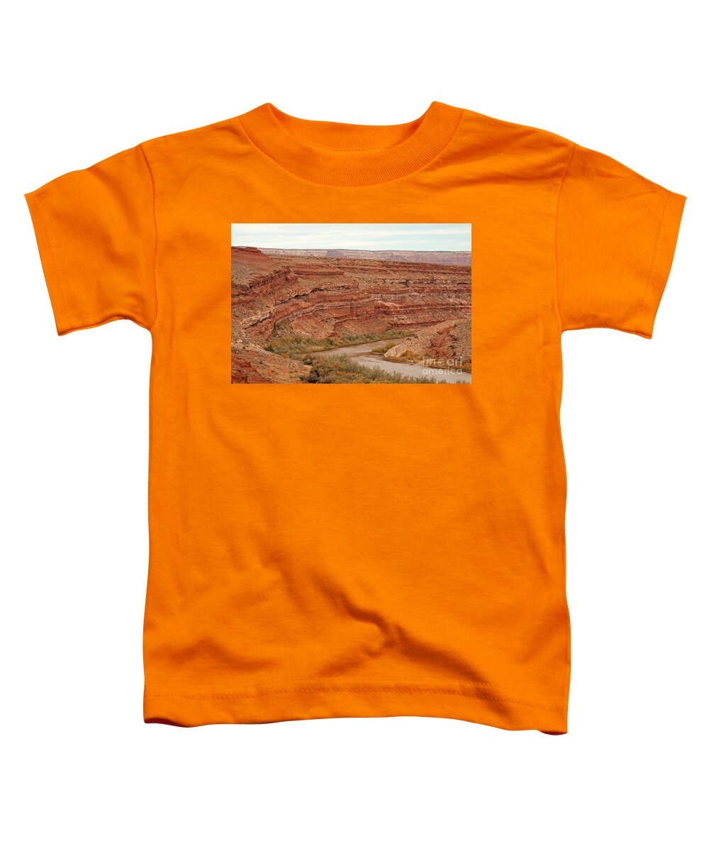 Autumn Toddler T-Shirt featuring the photograph San Juan River #1 by Fred Stearns