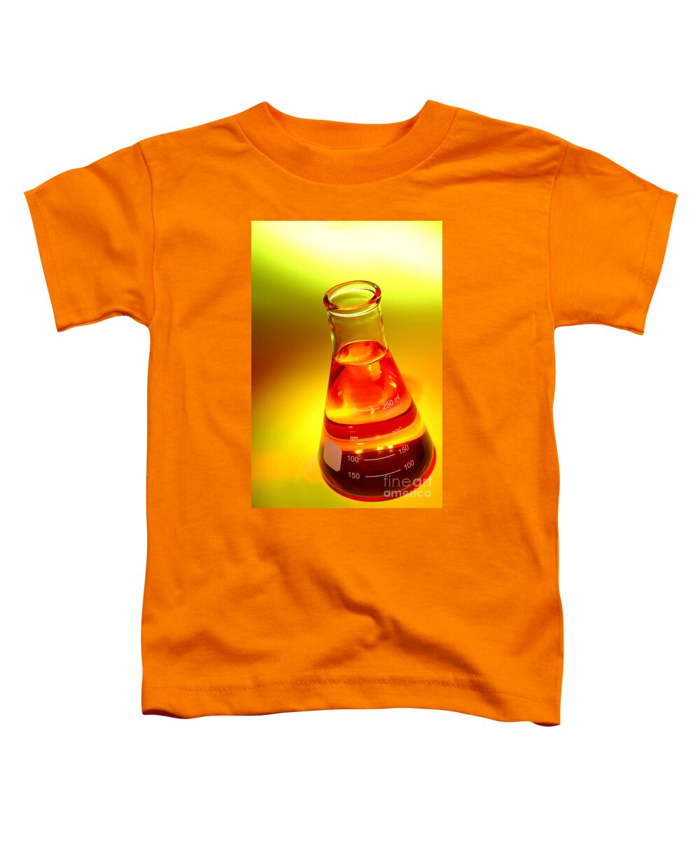 Flask Toddler T-Shirt featuring the photograph Laboratory Equipment in Science Research Lab #15 by Science Research Lab