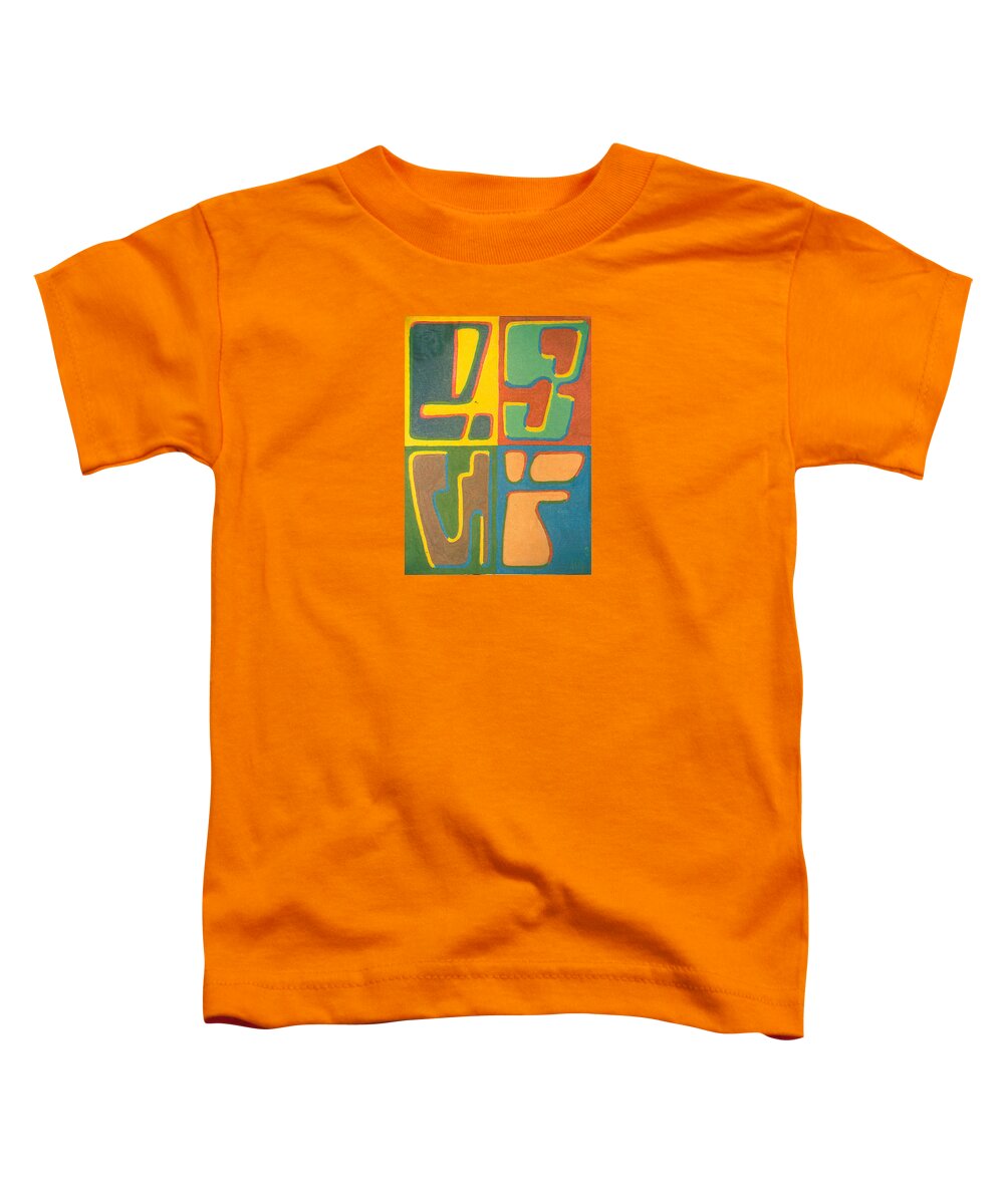 1994 Toddler T-Shirt featuring the painting Alien Typography by Will Felix