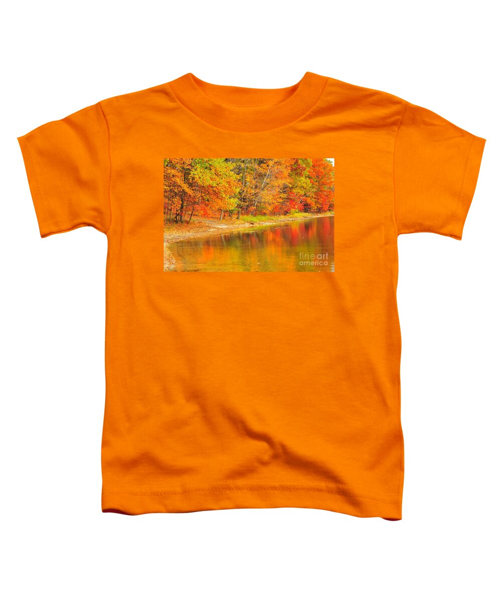Autumn Toddler T-Shirt featuring the photograph Great Balls of Fire by Terri Gostola