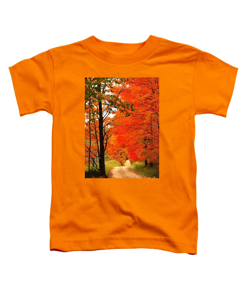 Autumn Toddler T-Shirt featuring the photograph Orange Crush 2 by Terri Gostola