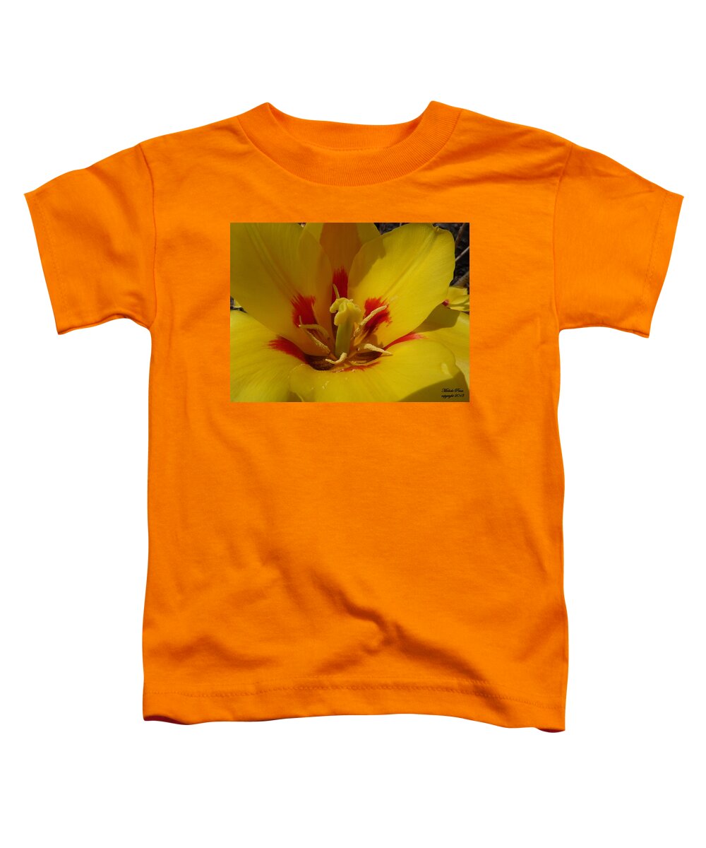 Flower Photograph Toddler T-Shirt featuring the photograph Be Drawn In - signed by Michele Penn