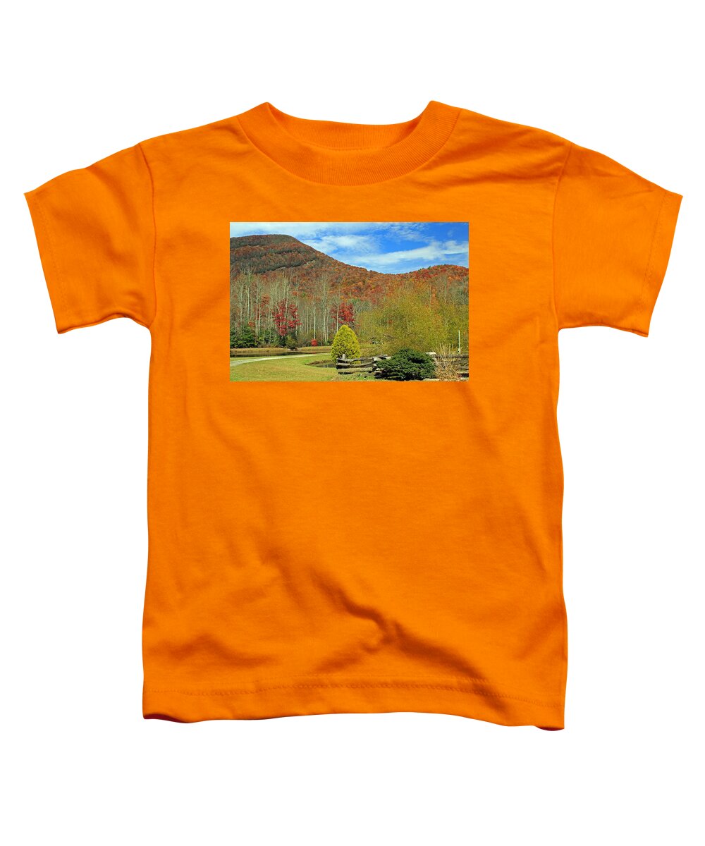 Scenic Toddler T-Shirt featuring the photograph Behind the Fence by Jennifer Robin