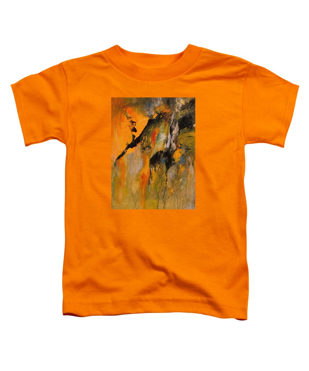 Abstract Toddler T-Shirt featuring the painting Cheeky by Soraya Silvestri