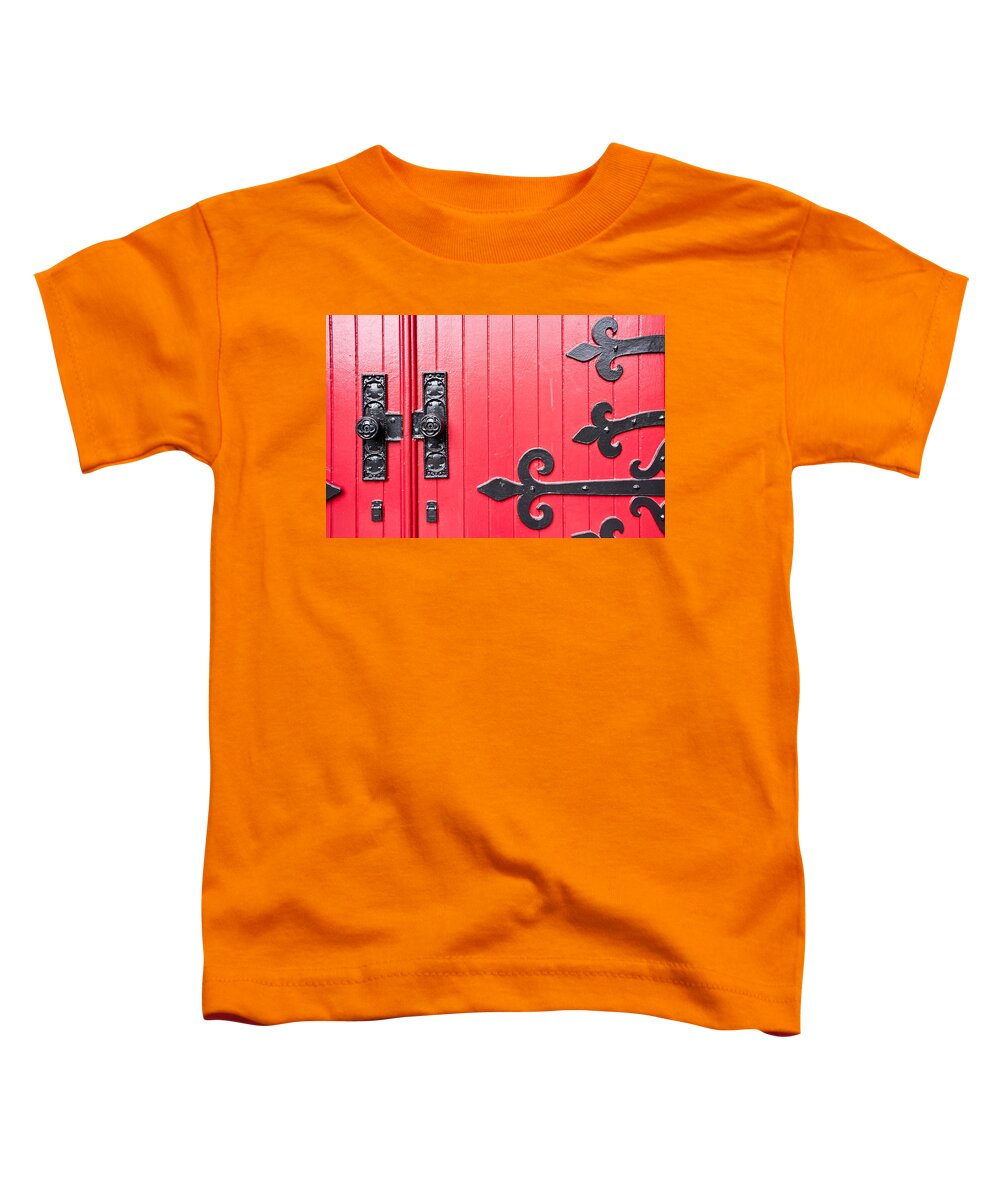 Trinity Toddler T-Shirt featuring the photograph Church Door by Niels Nielsen
