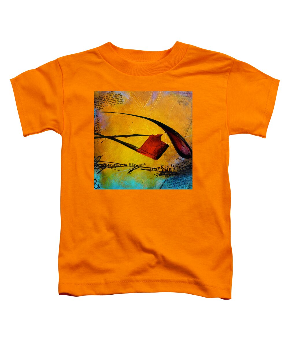 Hazrat Ali Toddler T-Shirt featuring the painting Contemporary Islamic Art 59 by Corporate Art Task Force