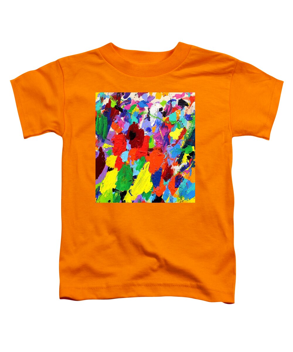 Abstract Toddler T-Shirt featuring the painting Cornucopia Of Colour I by John Nolan
