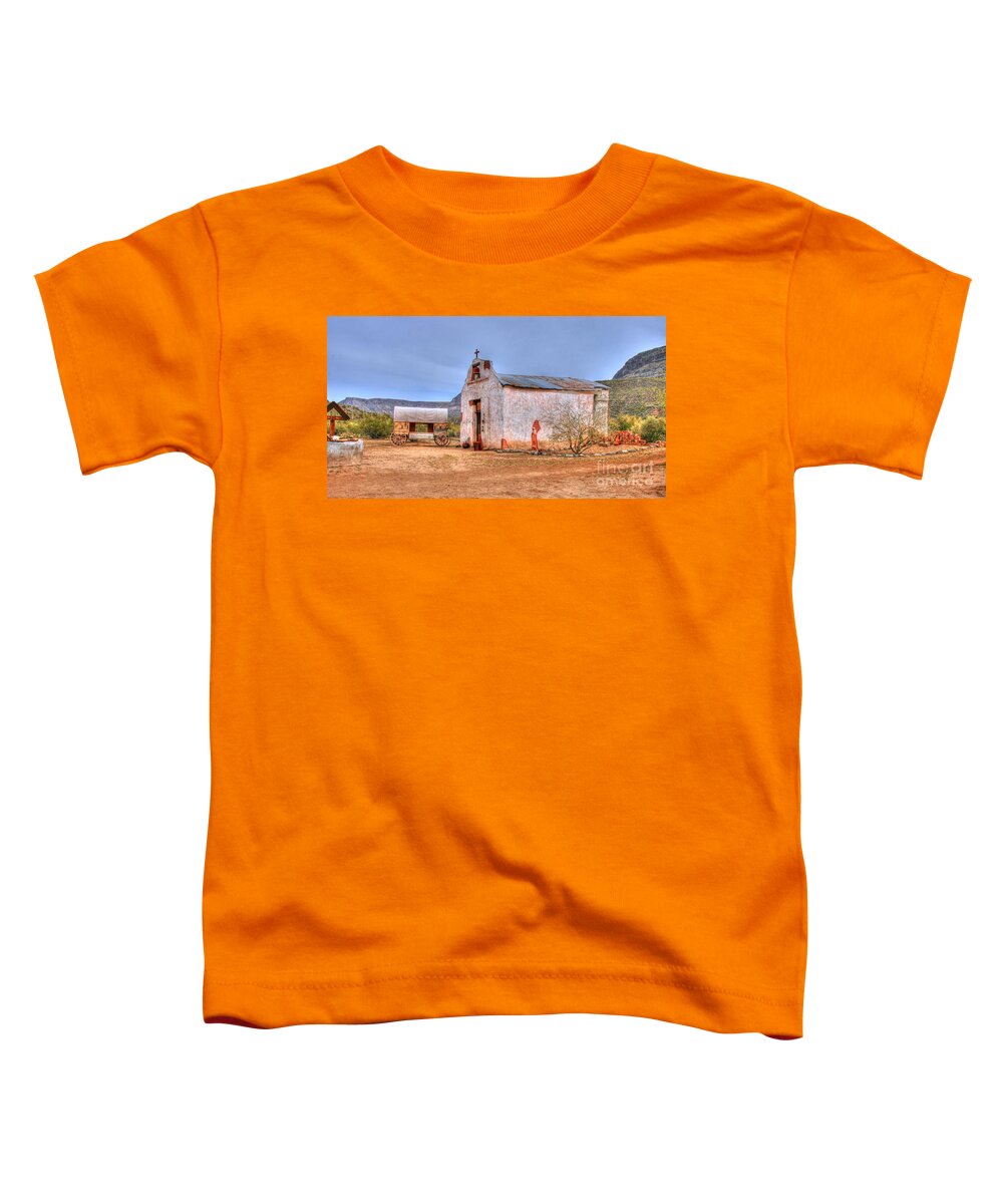 Cowboy Toddler T-Shirt featuring the photograph Cowboy Church by Tap On Photo