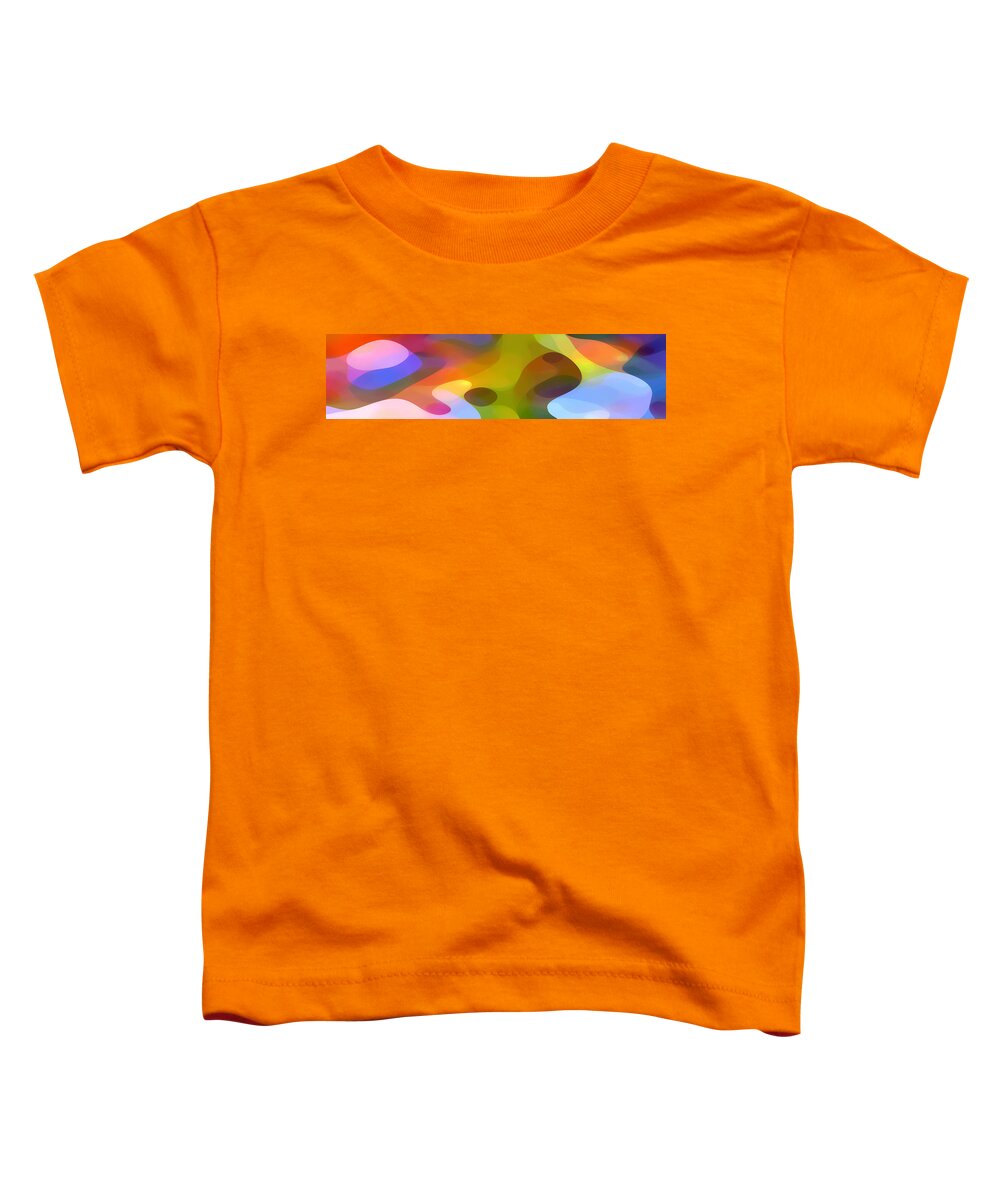 Bold Toddler T-Shirt featuring the painting Dappled Light Panoramic 2 by Amy Vangsgard