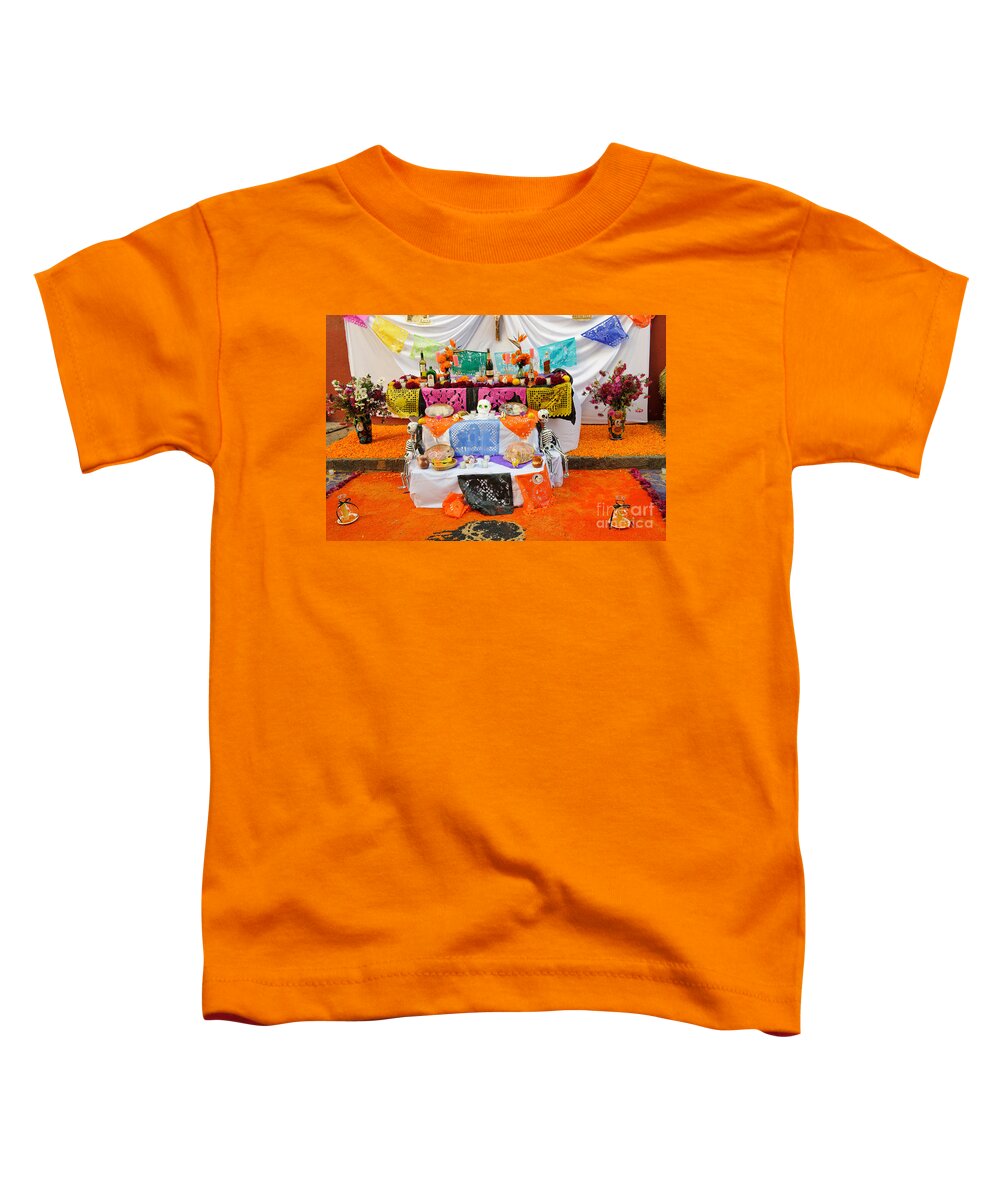 Travel Toddler T-Shirt featuring the photograph Day Of The Dead Altar, Mexico by John Shaw