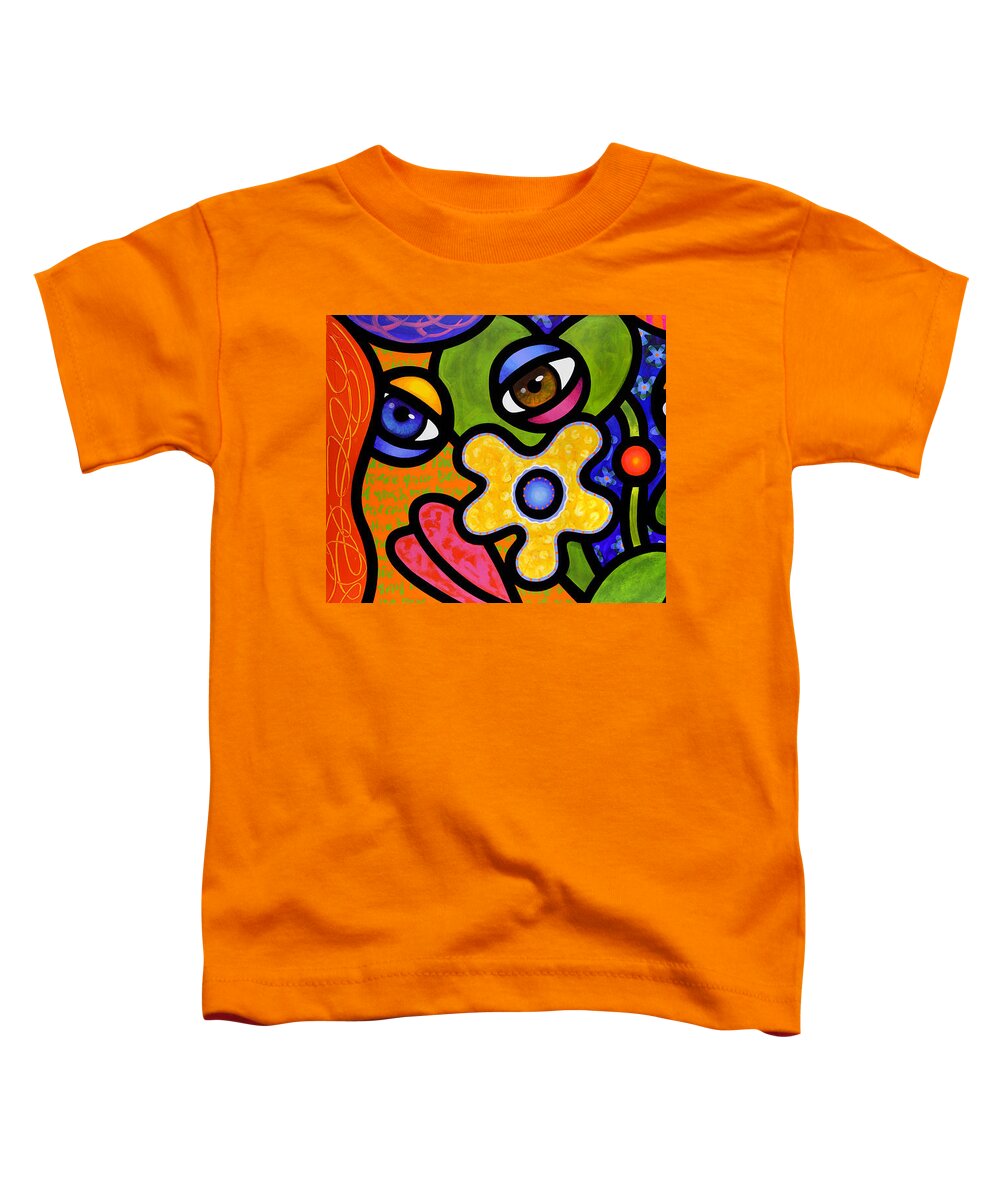 Abstract Toddler T-Shirt featuring the painting Double Take by Steven Scott