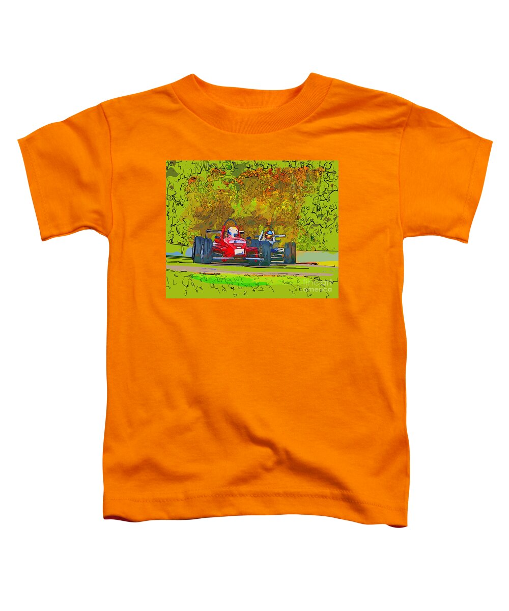 Racing Toddler T-Shirt featuring the photograph Fall Colors Racing by Pete Klinger