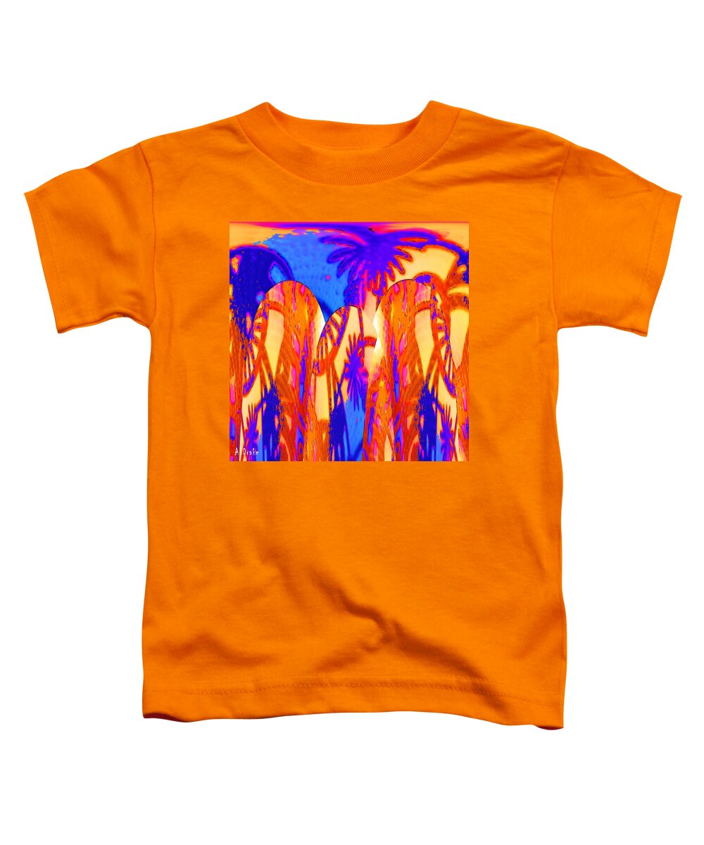 Florida Toddler T-Shirt featuring the digital art Florida Splash Abstract by Alec Drake
