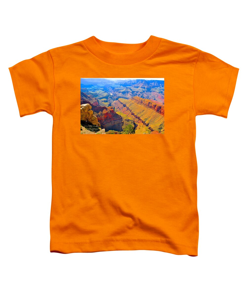 Grand Canyon Toddler T-Shirt featuring the photograph Grand Canyon in vivid color by Jim Hogg