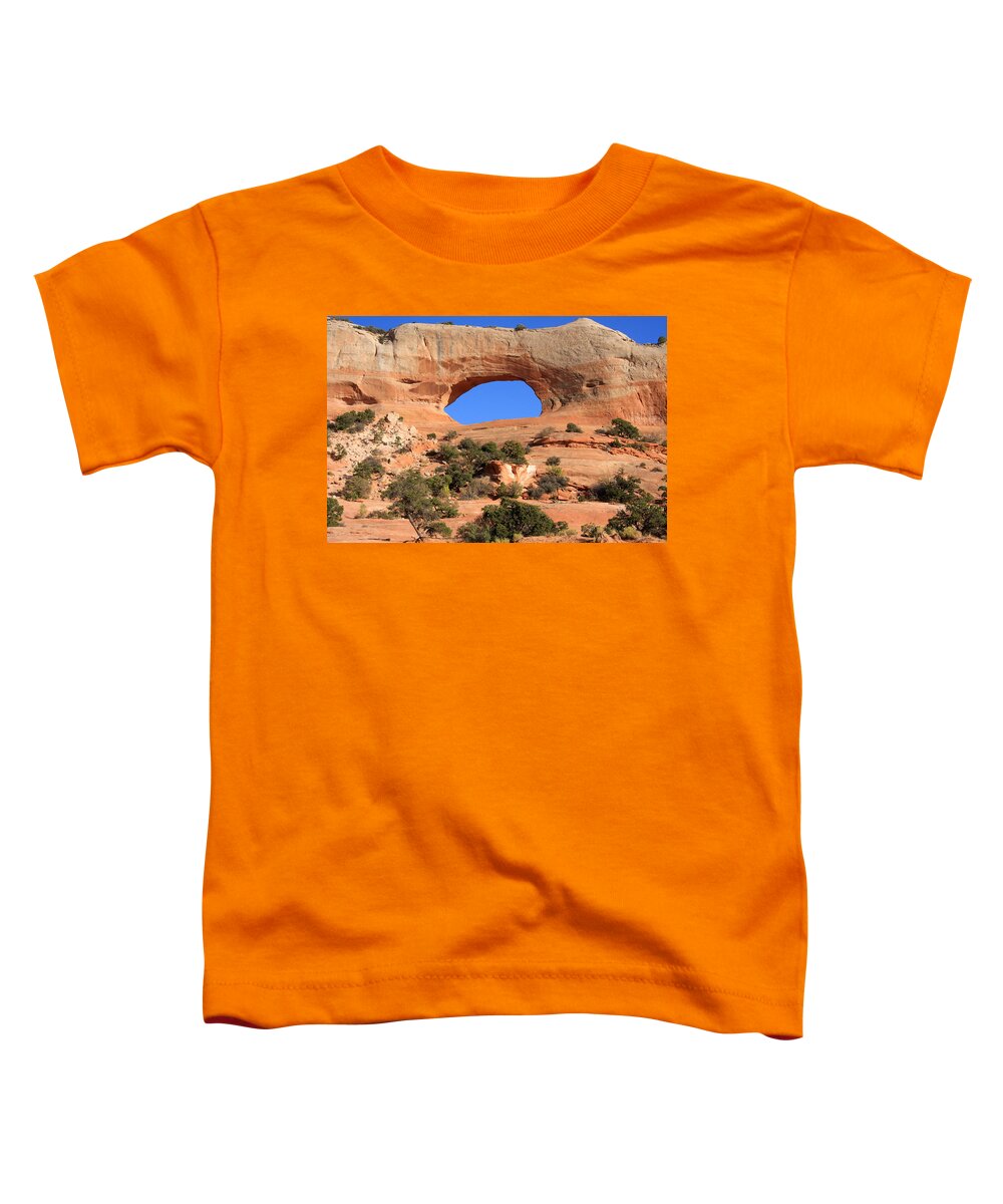 Utah Toddler T-Shirt featuring the photograph Wilson's Arch, Utah by Aidan Moran