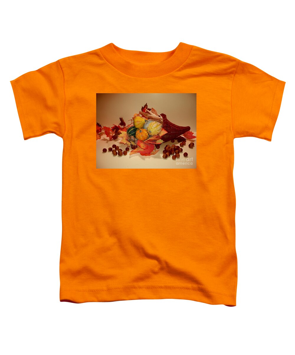 Thanksgiving Toddler T-Shirt featuring the photograph Horn Of Plenty by Barbara S Nickerson