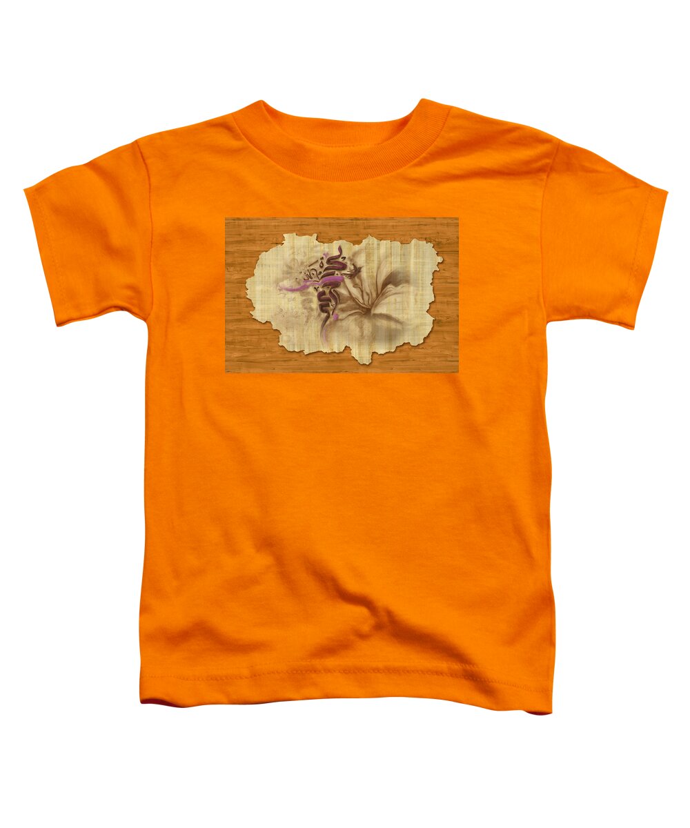 Caligraphy Toddler T-Shirt featuring the painting Islamic Calligraphy 031 by Catf
