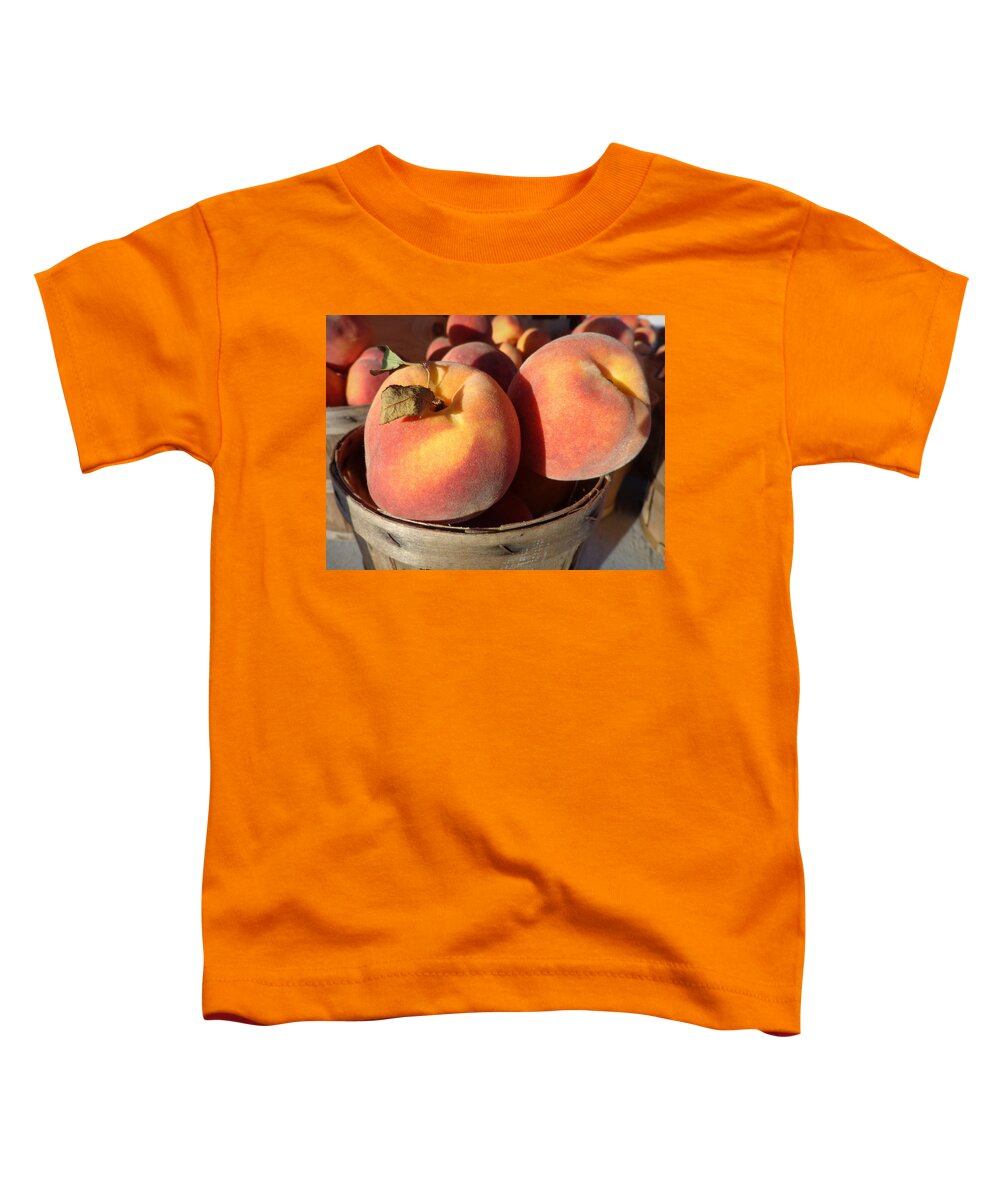 Skompski Toddler T-Shirt featuring the photograph Just Peachy by Joseph Skompski