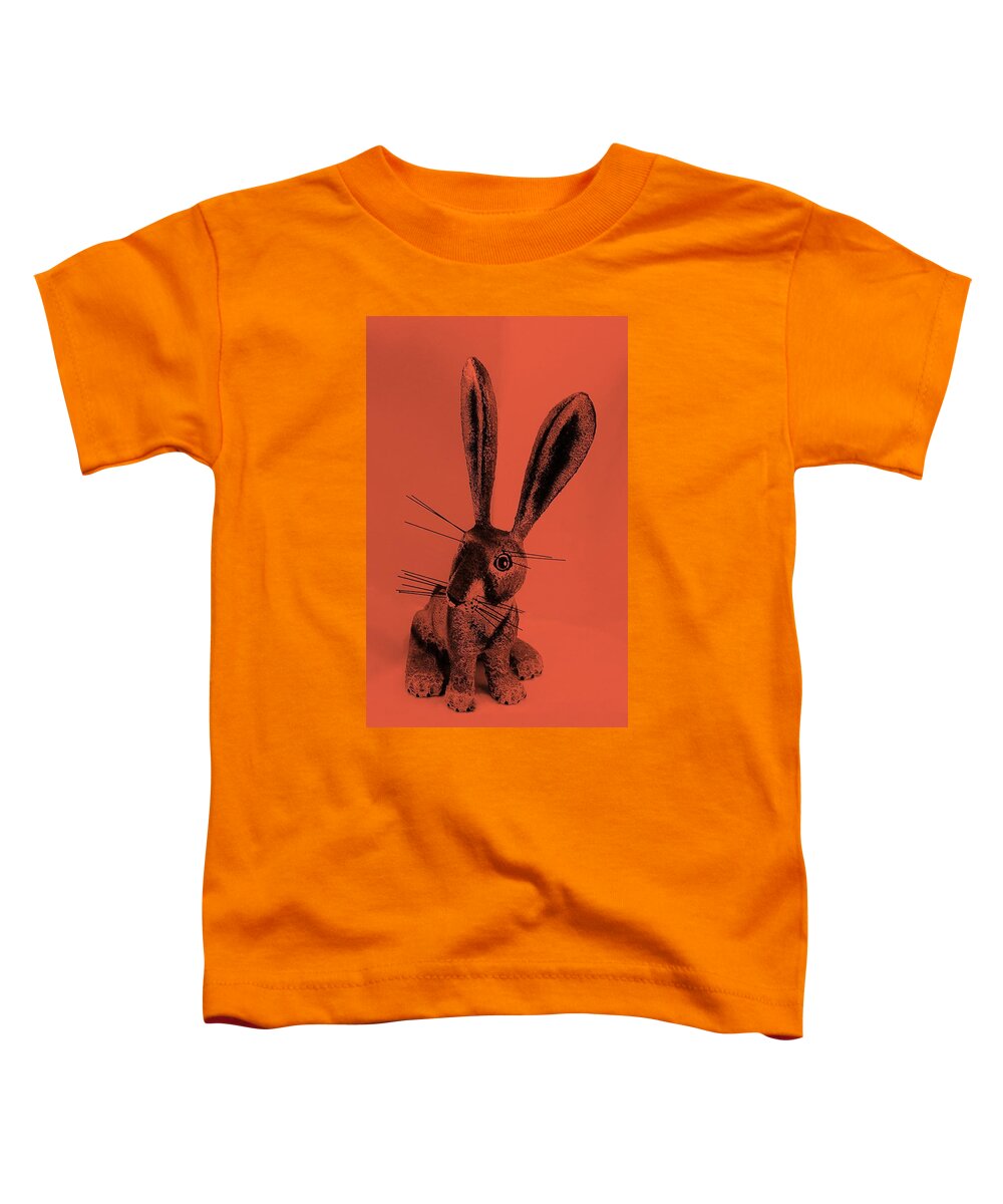 Rabbit Toddler T-Shirt featuring the photograph New Mexico Rabbit Salmon by Rob Hans