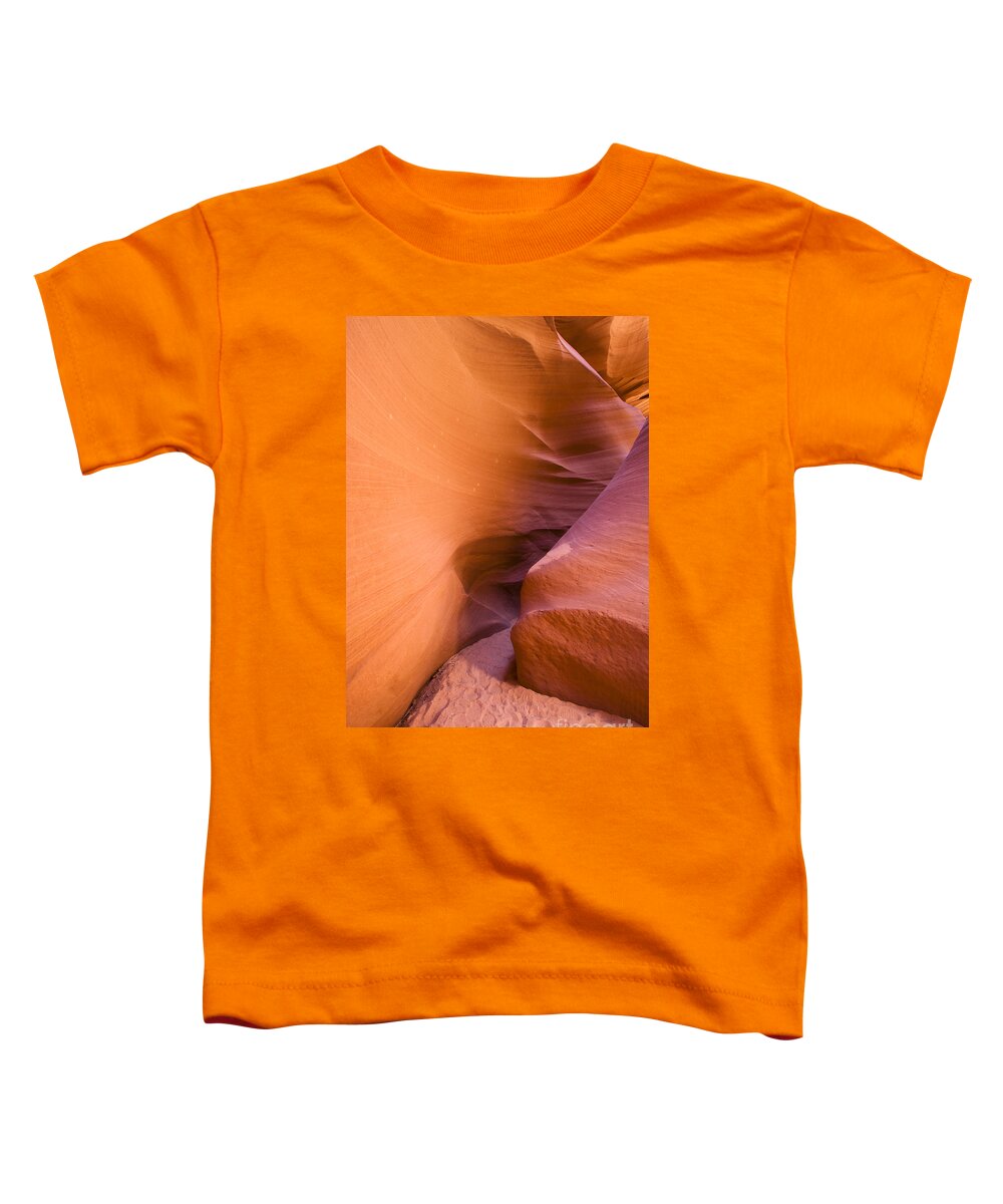 Antelope Canyon Toddler T-Shirt featuring the photograph Orange canyon by Bryan Keil