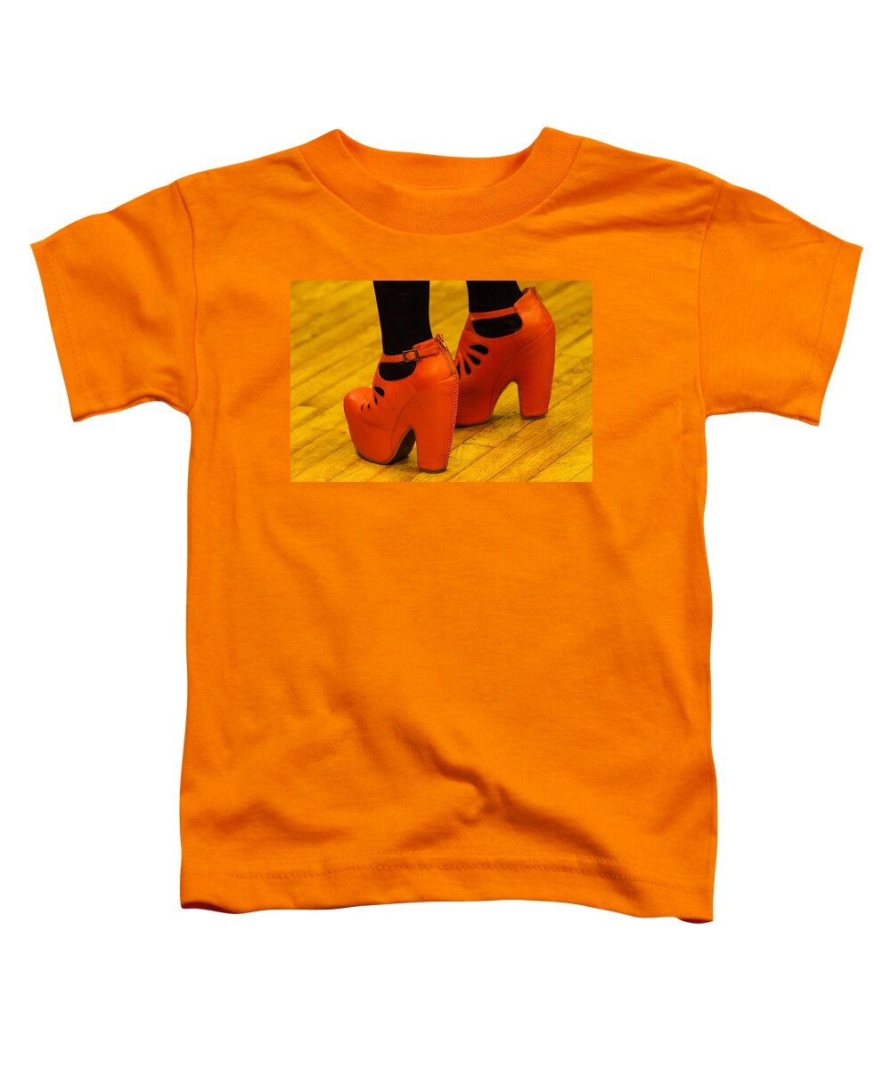 Black Toddler T-Shirt featuring the photograph Orange Pair by Ed Gleichman