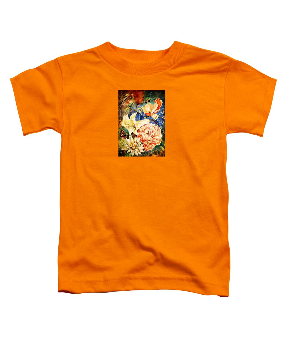 Flowers Toddler T-Shirt featuring the painting Pollination by Al Brown