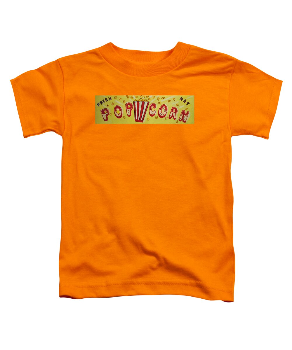 Pop Corn Toddler T-Shirt featuring the painting Pop it Up by Patricia Arroyo