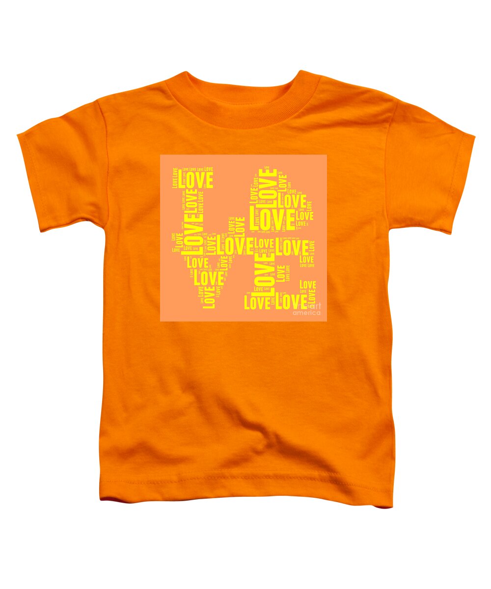 Love Toddler T-Shirt featuring the digital art Pop Love 3 by Delphimages Photo Creations