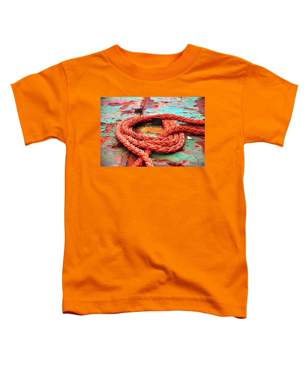 Nautical Toddler T-Shirt featuring the photograph Rusty Old Ship by Norma Brock