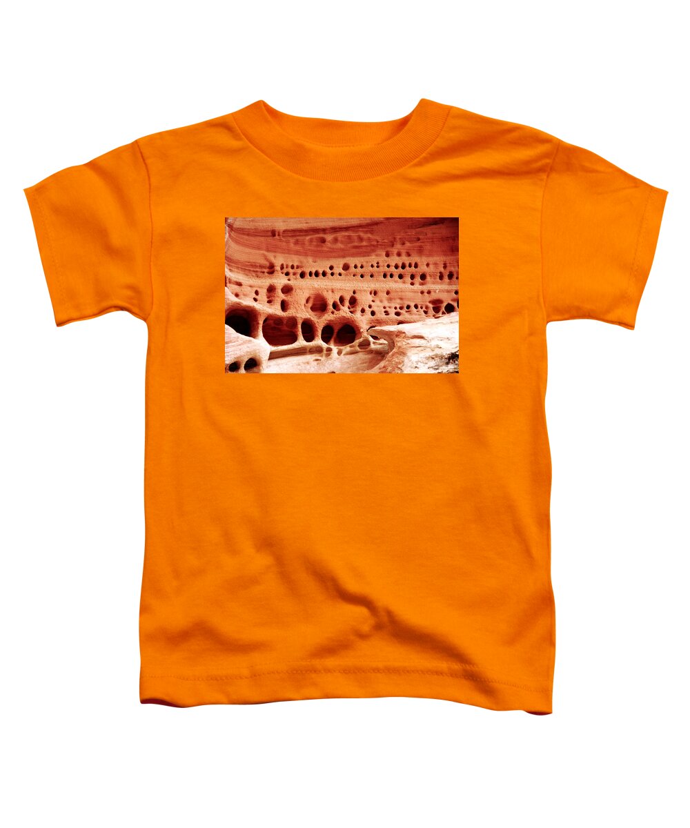 Abstract Toddler T-Shirt featuring the photograph Sandstone Designs by Aidan Moran