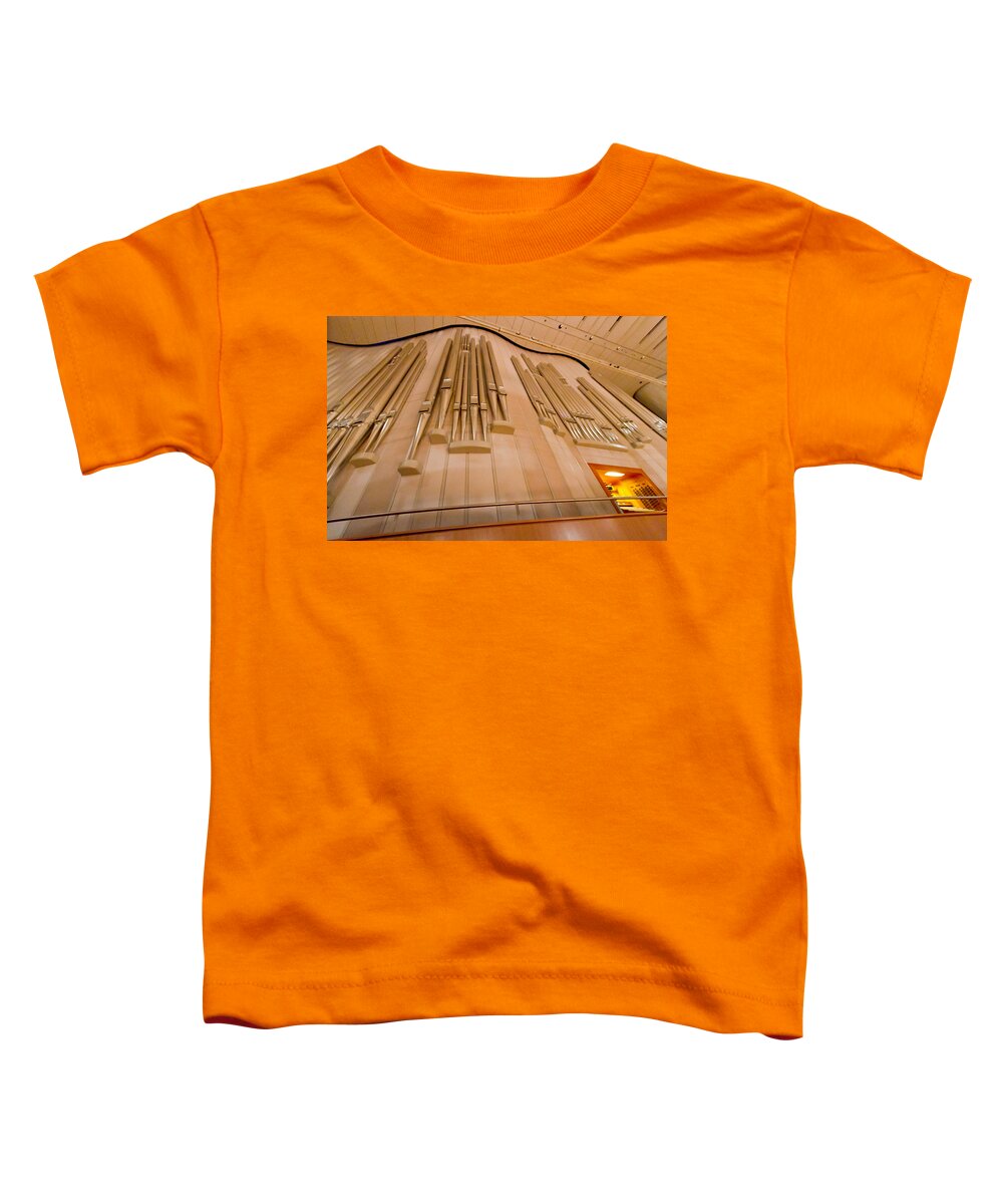 Pipes Toddler T-Shirt featuring the photograph Shanghai organ by Jenny Setchell