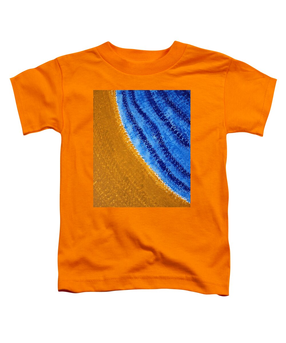 Shore Toddler T-Shirt featuring the painting Shoreline original painting by Sol Luckman